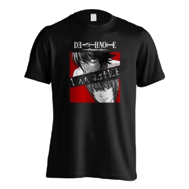 Death Note T-Shirt L & Kira I Am Justice