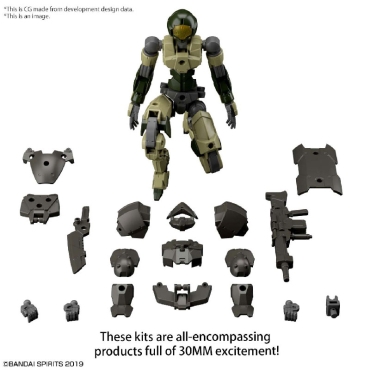 Gundam Model Kit 30 Minutes Missions - 30MM Exm-A9A Spinatio (Army Type) 1/144