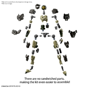 Gundam Model Kit 30 Minutes Missions - 30MM Exm-A9A Spinatio (Army Type) 1/144