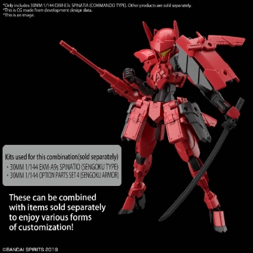 Gundam Model Kit 30 Minutes Missions - 30MM Exm-E7C Spinatia (Commando Type) 1/144