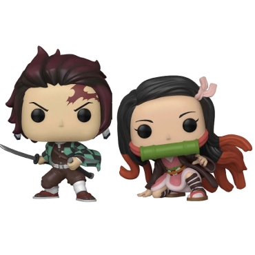 Funko Pop! 2-Pack Animation: Demon Slayer Kimetsy No Yaiba - Tanjiro & Nezuko (Special Edition)