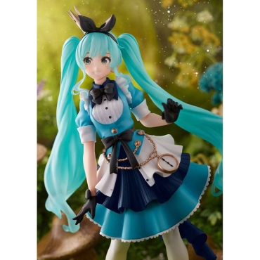 Vocaloid PVC Princess AMP Statue Hatsune Miku Alice Ver. 18 cm