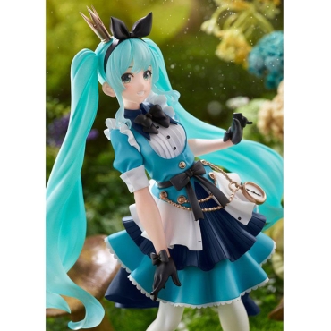Vocaloid PVC Princess AMP Statue Hatsune Miku Alice Ver. 18 cm