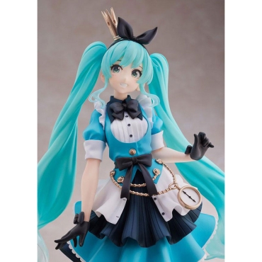 Vocaloid PVC Princess AMP Statue Hatsune Miku Alice Ver. 18 cm