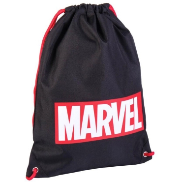 Marvel Logo Gym Bag - Black 40cm