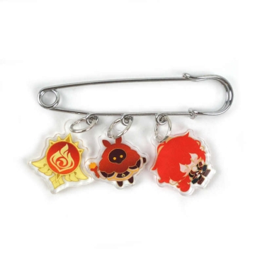 Genshin Impact Pin Badge - Diluc, Abyss Mage & Pyro