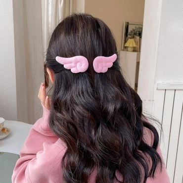 Card Captor Sakura Hairpin - Pink or White Wings