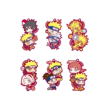 Naruto Rubber Charms 9 cm Assortment Another Two-man Cell!