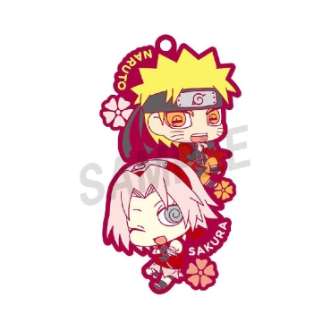 Naruto Rubber Charms 9 cm Assortment Another Two-man Cell!