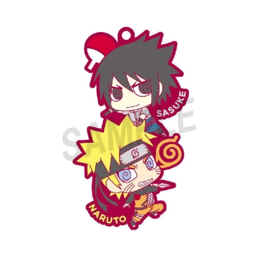Naruto Rubber Charms 9 cm Assortment Another Two-man Cell!