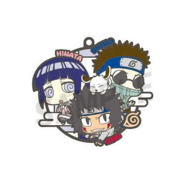 Naruto Rubber Charms 6 cm Assortment Three-man Cell