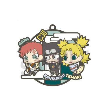 Naruto Rubber Charms 6 cm Assortment Three-man Cell