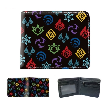 Genshin Impact Wallet - Anemo, Pyro, Dendro, Cryo, Geo, Electro & Hydro
