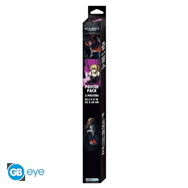 DEATH NOTE - Set 2 Chibi Posters - L vs Light & Misa (52x38) 