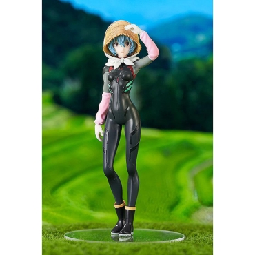 Rebuild of Evangelion Pop Up Parade PVC Statue - Rei Ayanami Tentative Name Farming Ver. 17 cm