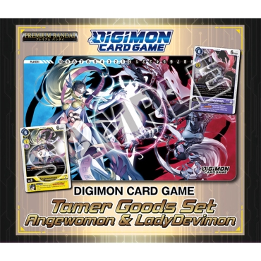 Digimon Card Game Tamer Goods Set Angewomon ＆ LadyDevimon PB14 - Playmat and Card Set