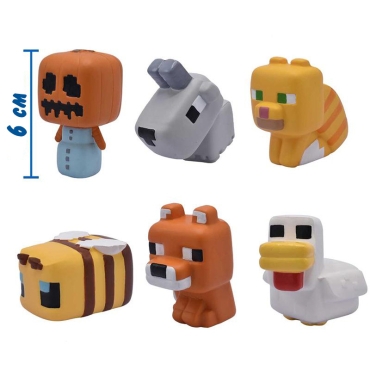 Minecraft Squishme Anti-Stress Figures 6 cm Series 3