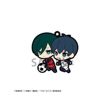 Blue Lock Rubber Charms 6 cm Assortment (6) - Isagi Yoichi, Bachira Meguru, Chigiri Hyouma, Kunigami Rensuke, Nagi Seishirou