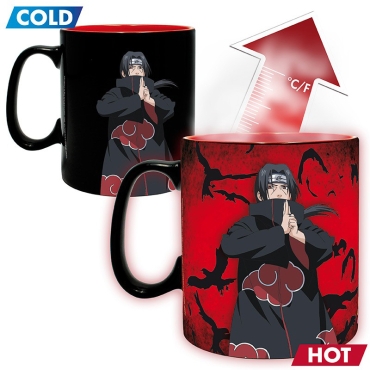 Naruto Shippuden - Mug Heat Change + Coaster - 460 ml - Akatsuki