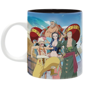 One Piece - Pck Mug320ml + Pin + Acryl® + Postcards "Luffy"