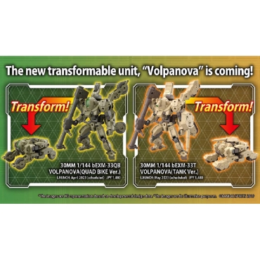 Gundam Model Kit 30 Minutes Missions - 30MM 1/144 bEXM-33T  Volpanova(Tank Ver.)