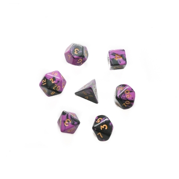 Dice set 7pcs - Oblivion - Purple