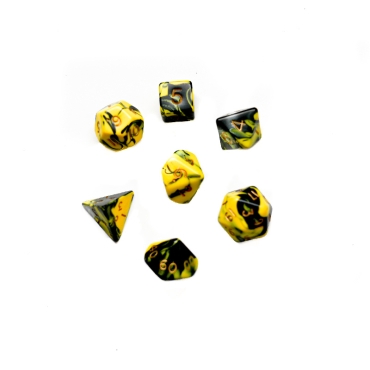 Dice set 7pcs - Oblivion - Yellow