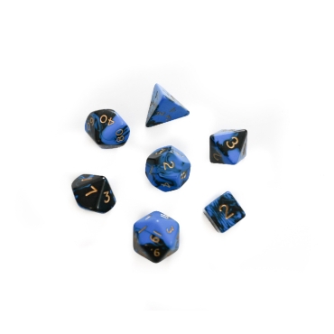 Dice set 7pcs - Oblivion - Blue