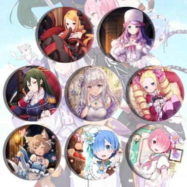 Re:Zero − Starting Life in Another World Badge - Varieties