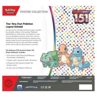 Pokemon TCG Scarlet & Violet 3.5: 151 – Poster Collection