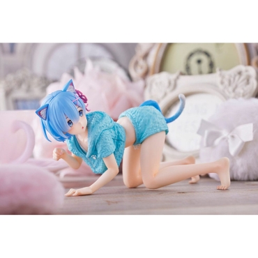 Re:Zero - Starting Life in Another World PVC Statue - Rem Cat Roomwear Version 13cm