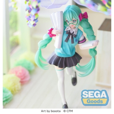 Hatsune Miku Luminasta PVC Statue - Hatsune Miku 16th Anniversary Booota Ver. 18 cm
