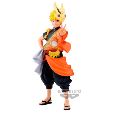 Naruto Shippuden Animation 20th Anniversary Costume Naruto Uzumaki 16cm