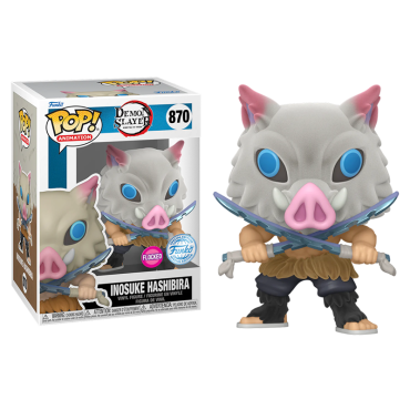 Demon Slayer POP! Animation Vinyl Figure Inosuke Hashibira (Flocked) (Special Edition) #870 9 cm