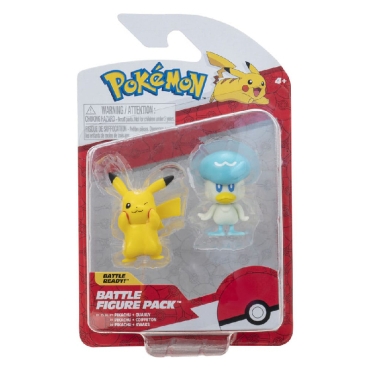 Pokémon Gen IX Battle Figure Pack Mini Figure 2-Pack Pikachu & Quaxly 5 cm