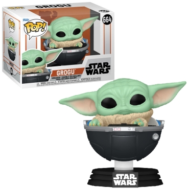Star Wars POP! Disney: The Mandalorian Vinyl Figure Grogu #664 Bobble-Head