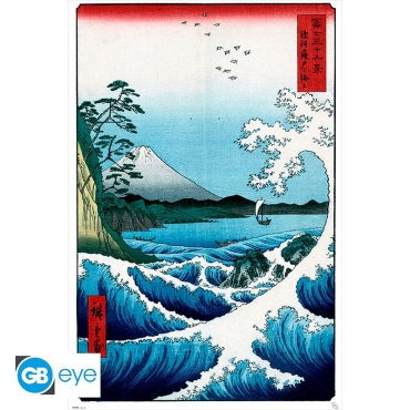 Hiroshige- Poster Maxi 91.5x61 - The Sea At Satta