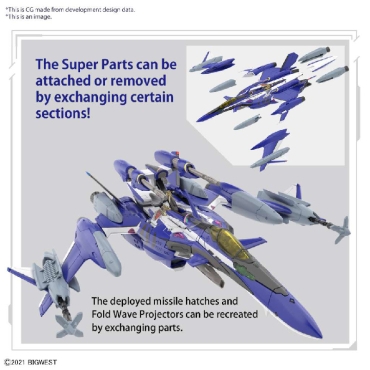(HG) Gundam Model Kit - YF-29 Durandal Valkyrie (Maximilian Genus Custom) Full Set Pack 1/100