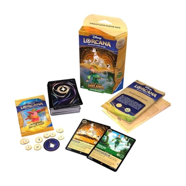 Disney Lorcana TCG Rise of the Floodborn Starter Deck - Pongo & Peter Pan (Ruby / Sapphire)