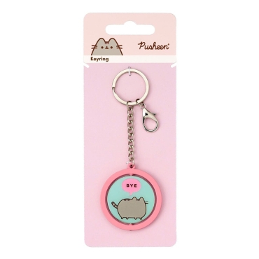 Pusheen Keychain "Hi , Bye" Spinning