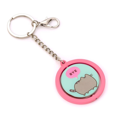 Pusheen Keychain "Hi , Bye" Spinning
