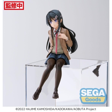 Rascal Does Not Dream of a Knapsack Kid PM Perching PVC Statue - Mai Sakurajima 14 cm