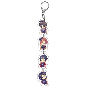 Bungo Stray Dogs Acrylic Keychain - Chibi Dazai, Chuya, Ryunosuke & Mori 