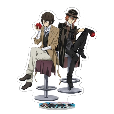 Bungo Stray Dogs Acrylic Figure - Osamu Dazai & Chuya Nakahara 