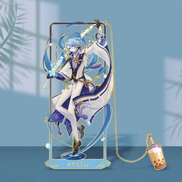 Genshin Impact Metal Bookmark - Kamisato Ayato