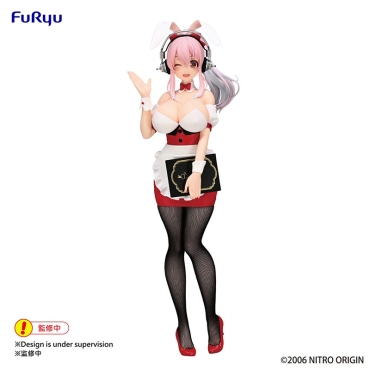 PRE-ORDER: Super Sonico BiCute Bunnies PVC Statue - Super Sonico Waitress Ver. 28 cm