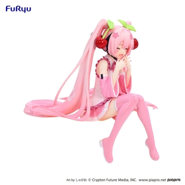 Hatsune Miku Noodle Stopper PVC Statue - Sakura Miku 2023 Smile Ver. 12 cm