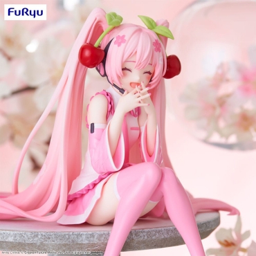 Hatsune Miku Noodle Stopper PVC Statue - Sakura Miku 2023 Smile Ver. 12 cm