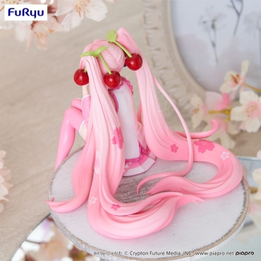 Hatsune Miku Noodle Stopper PVC Statue - Sakura Miku 2023 Smile Ver. 12 cm