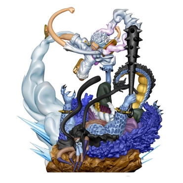 One Piece Petitrama PVC Mini Statue Logbox Re Birth Gear Fifth Special Set 9 cm